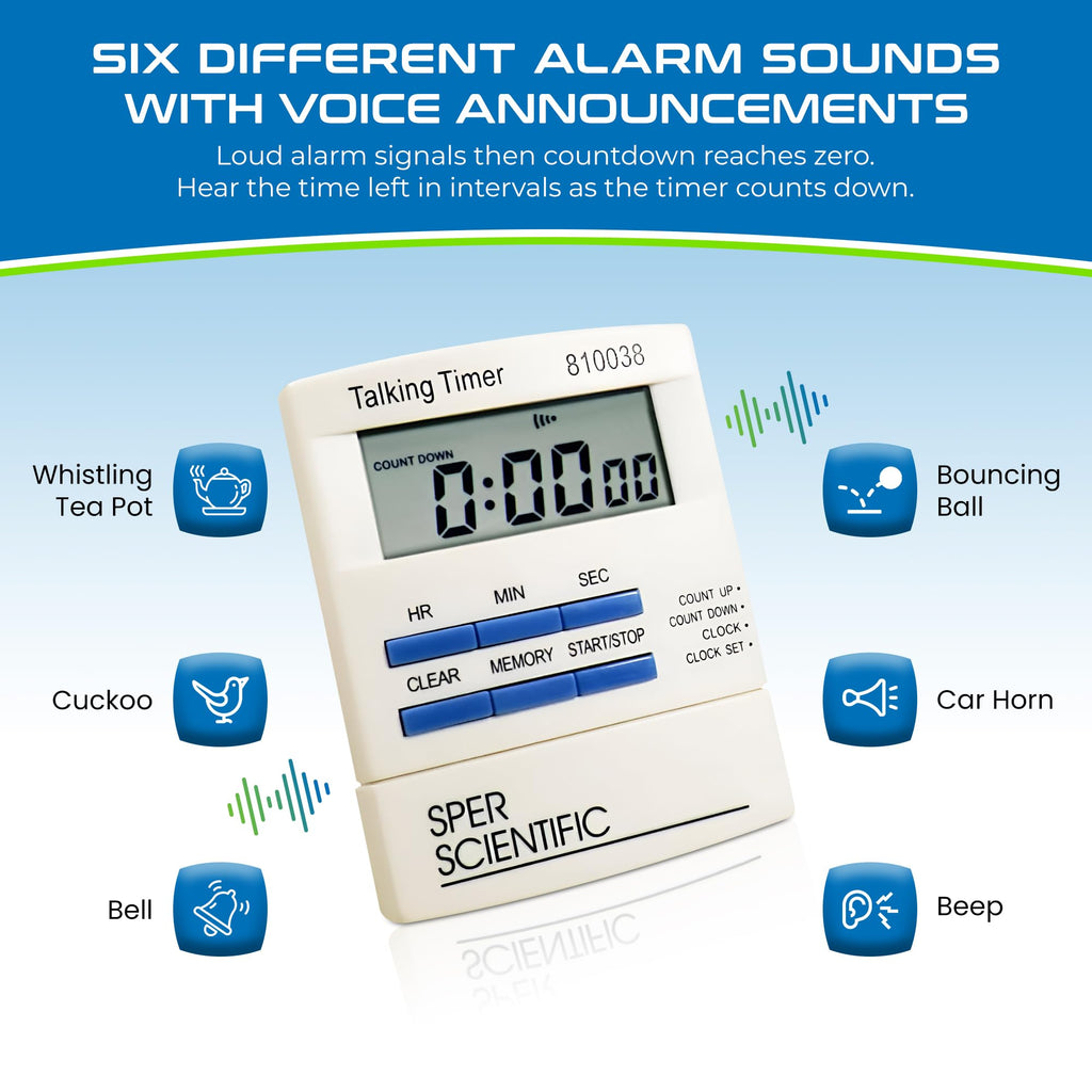 Sper Scientific Talking Lab Countdown Timer