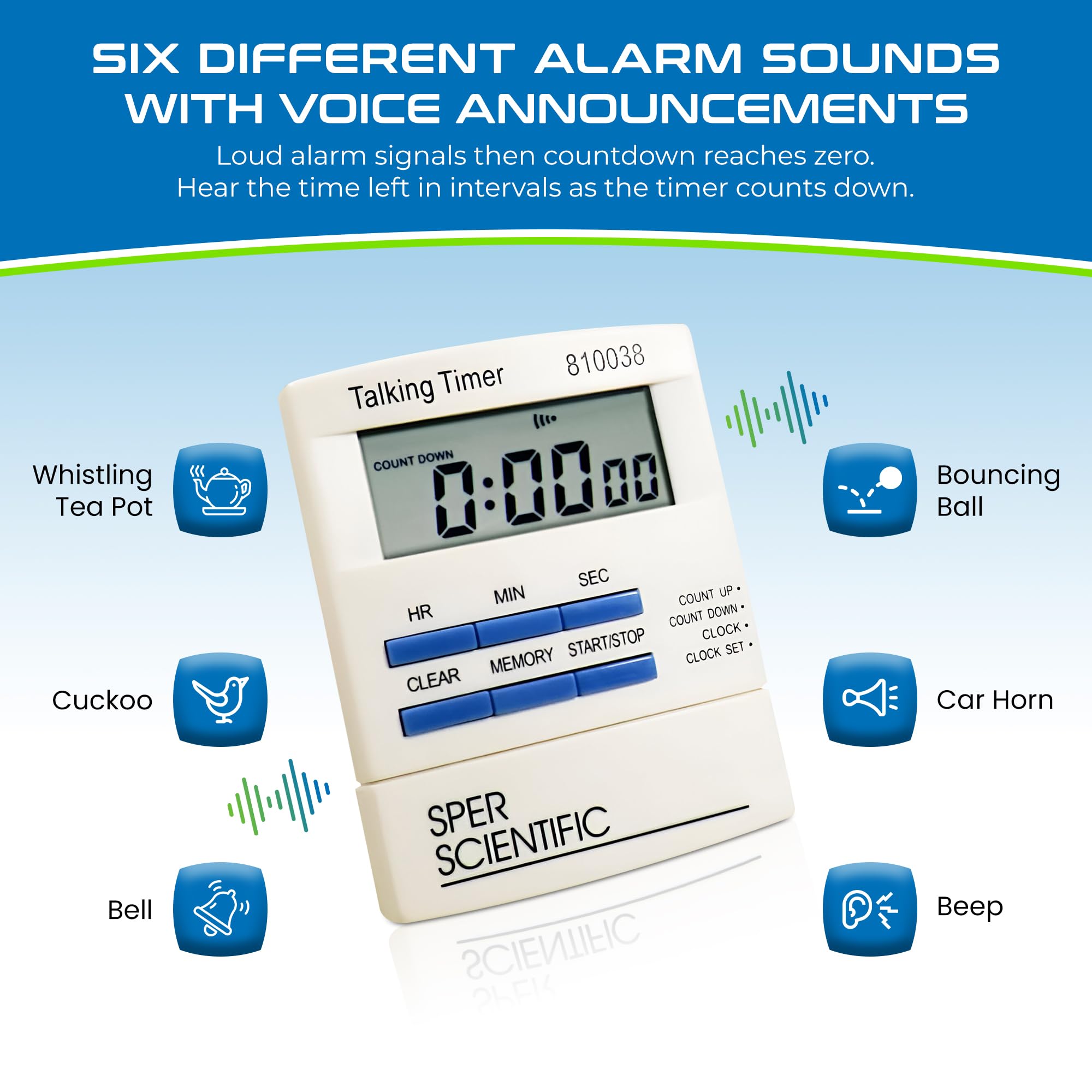 Sper Scientific Talking Lab Countdown Timer